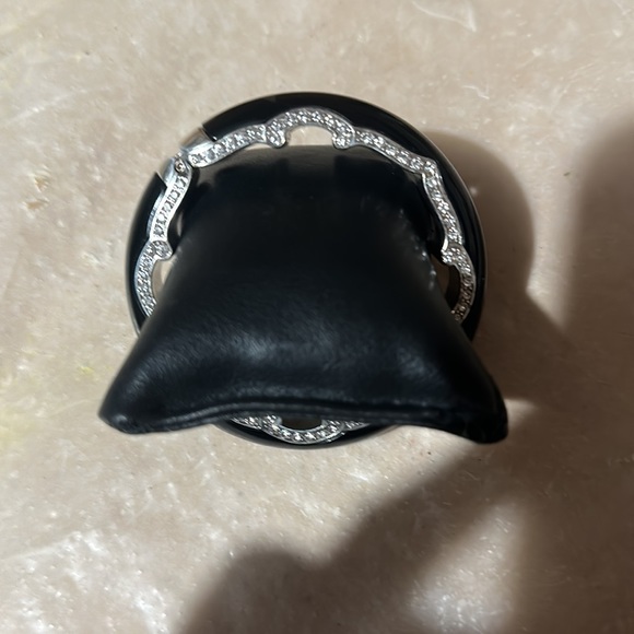 Brighton Black and Crystal Hinged  Bangle NC - Picture 4 of 4